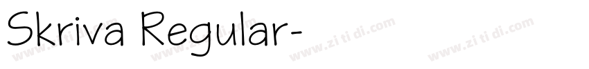 Skriva Regular字体转换